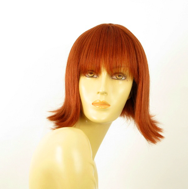 Wig for women 100% natural hair d'exception couleur cuivre intense Françoise