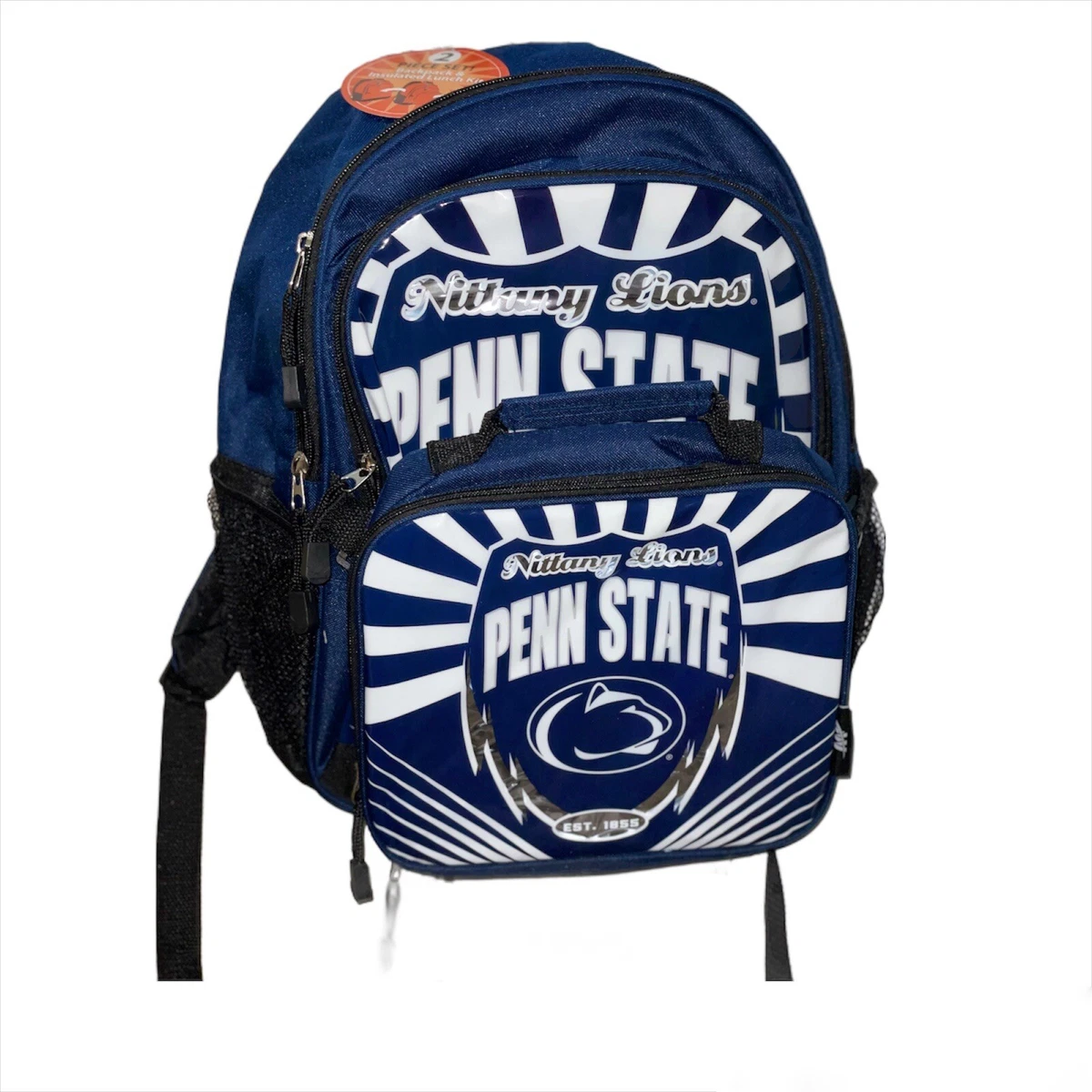 Penn State University Nittany Lions Backpack Bag With Attachable Lunch Bag