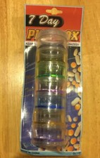    7 Day Weekly Mini Pill Storage Case Medicine Tablet Beads Sorter Box Organizer