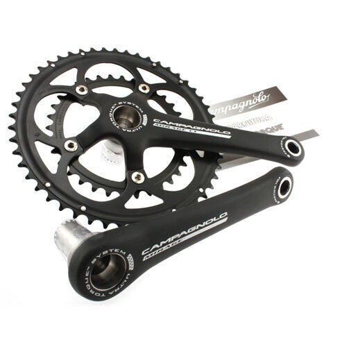 03 CAMPAGNOLO MIRAGE CRANKSET 53×39 170 Campagnolo Mirage 53/39t Crankset 9 Speed 170 Silver Vintage