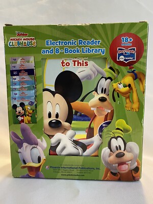 Disney Mickey Mouse Clubhouse Electronic Me Reader Story Reader 8-book Set New