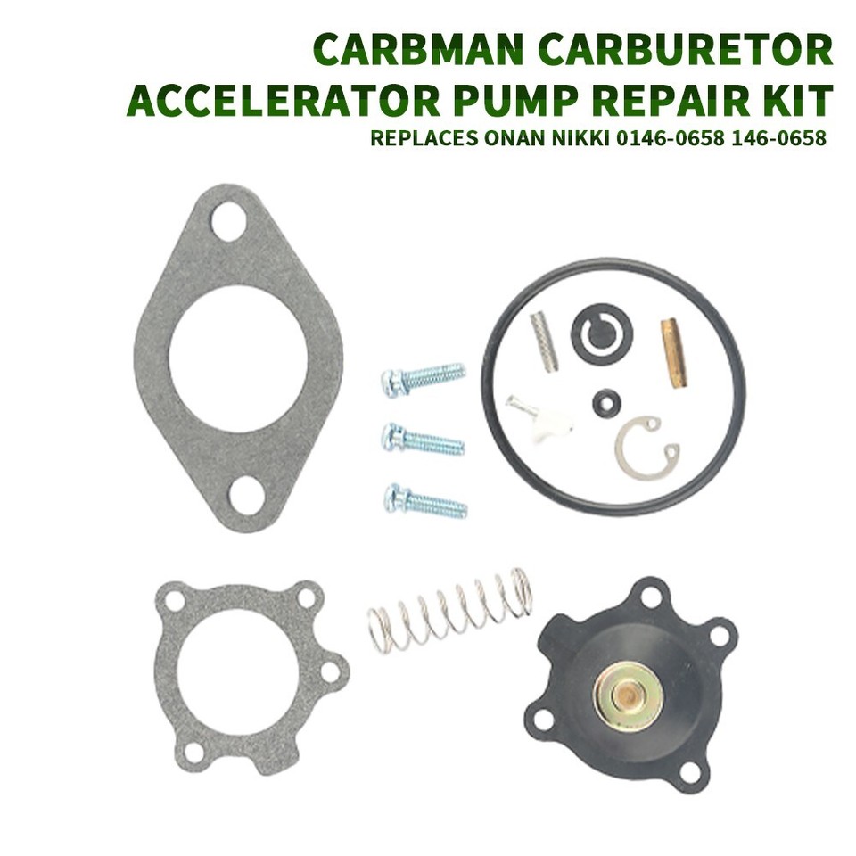 Carburetor Accelerator Pump Repair Kit Replaces Onan Nikki 01460658
