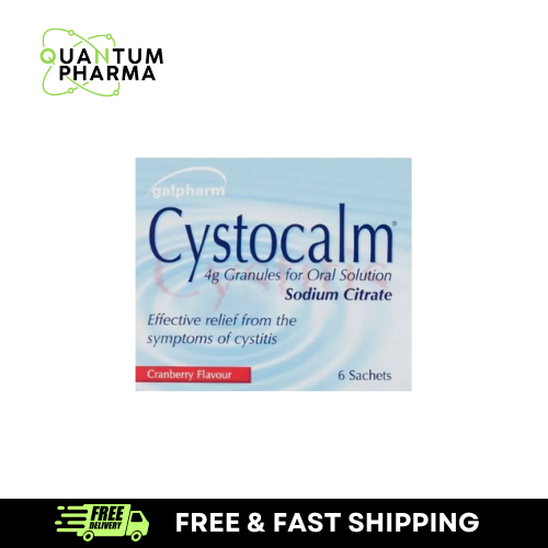 Cystocalm Cystitis Relief Urinary Tract Bladder Infection UTI Sodium Citrate 4g - Picture 1 of 3