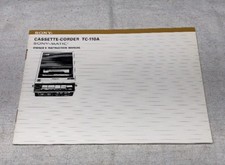 SONY CASSETTE-CORDER TC-110A ORIGINAL OWNERS ...