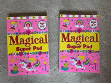 2 x Magical Super Pad Copy Colour Mazes Drawing Books BRAND NEW