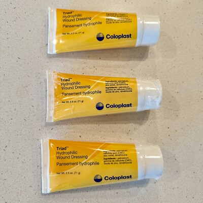  Coloplast Triad Hydrophilic Wound Dressing: 2.5 Oz (71 g)- PACK OF 3 - SEALED!