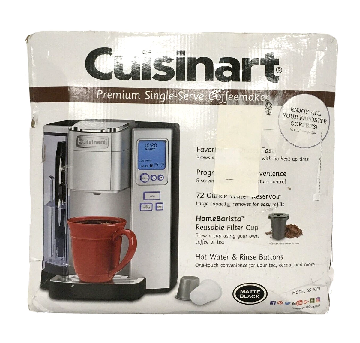 Cuisinart Premium Programmable Single-Serve Coffee Maker Brewer + Reviews