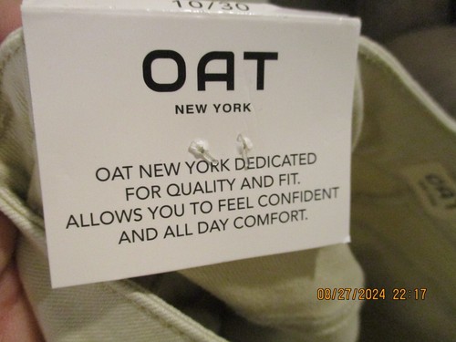 Oat New York Jeans Womens Size 10/31 Denim Ivory High Rise Wide Leg NWT Y2K 90s - Picture 10 of 10