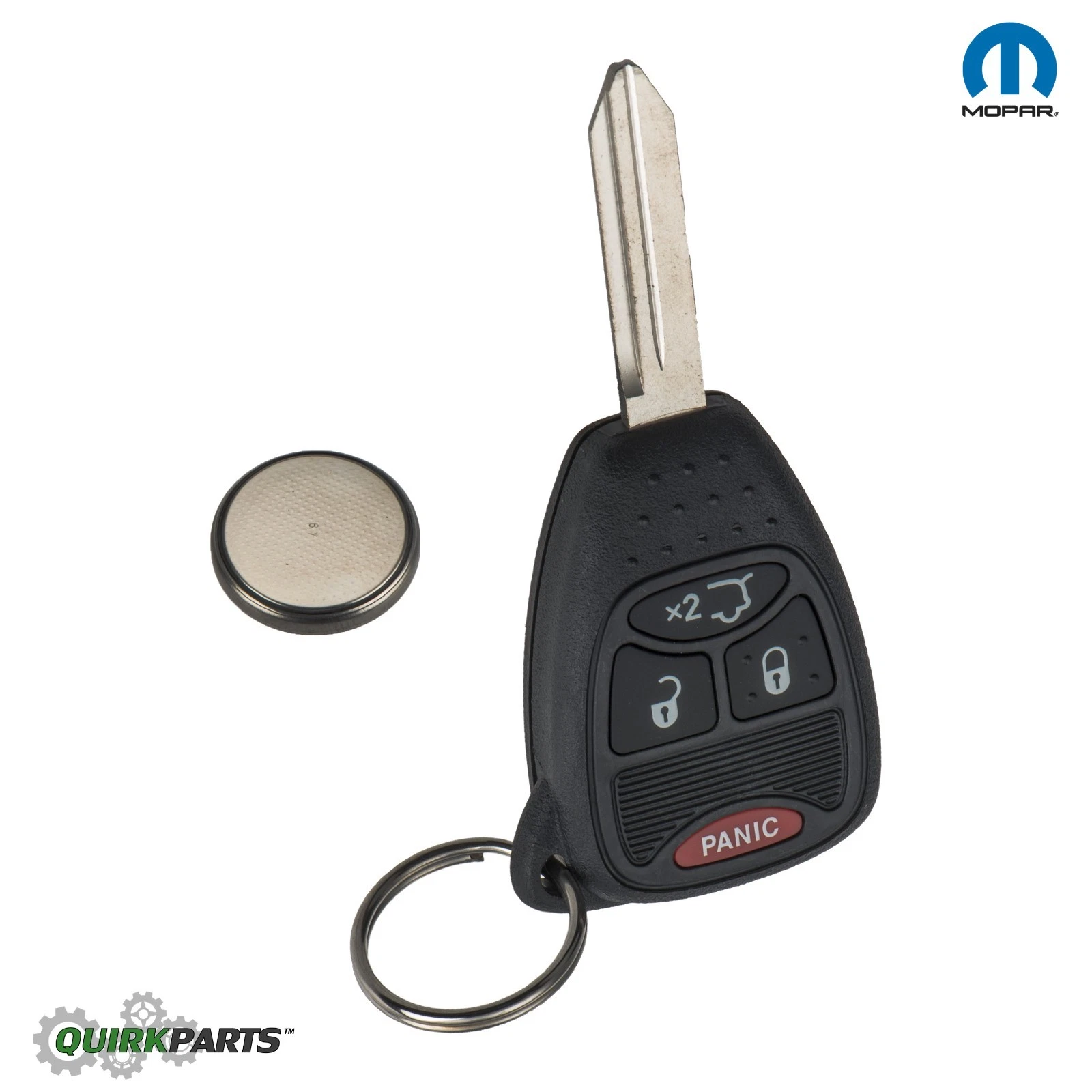 05-07 CHRYSLER 300 08-09 ASPEN BLANK KEY FOB WITH REMOTE TRANSMITTER OEM MOPAR