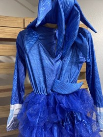 NEW Sonic The Headhog Costume Girl's Dress with Hat Girl's Size XL KG JD