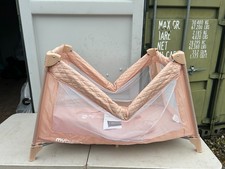 My Babiie Travel Cot - Lightweight Easy Fold & Compact - Pink 