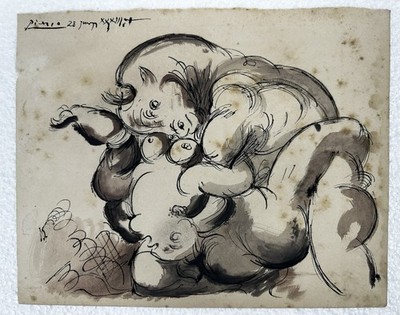 PABLO PICASSO MINOTAURO ART DRAWING / PAINTING