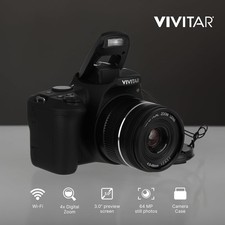 Vivitar 10x Optical Zoom 4k Ultra HD Digital Camera BLACK