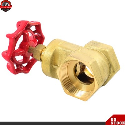1-1/2'' NPT Brass Gate Valve Two-way Flow Manual Rotary Sluice Valve For Oil Gas