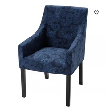 NIP IKEA SAKARIAS Dark Blue Paisley Kvillsfors Canvas Chair  Armchair Cover