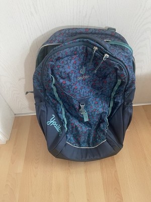Deuter Schulrucksack Mädchen, Türkis Mit Blümchen