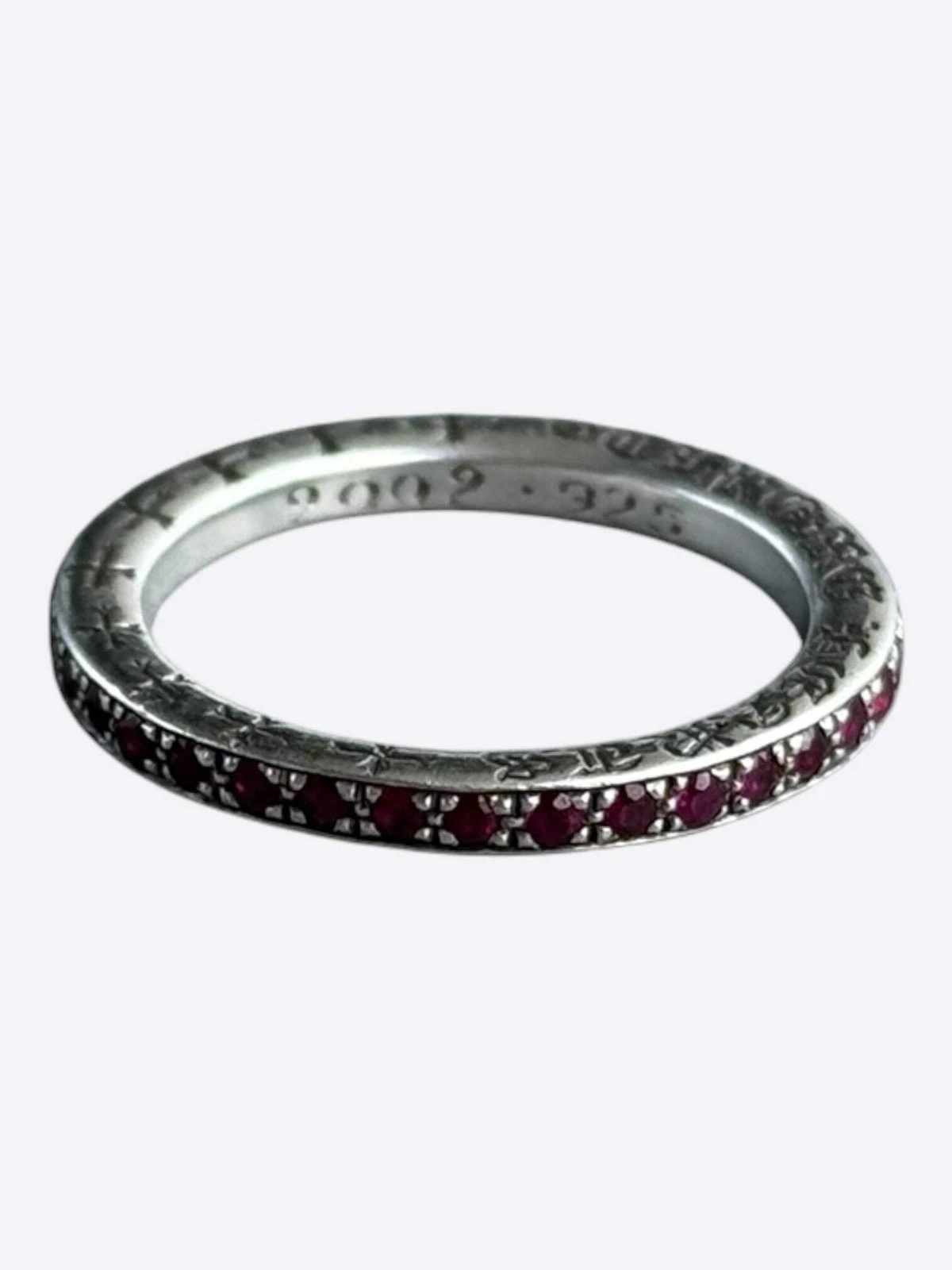 Chrome Hearts Silver & Ruby True F*cking Love Ring