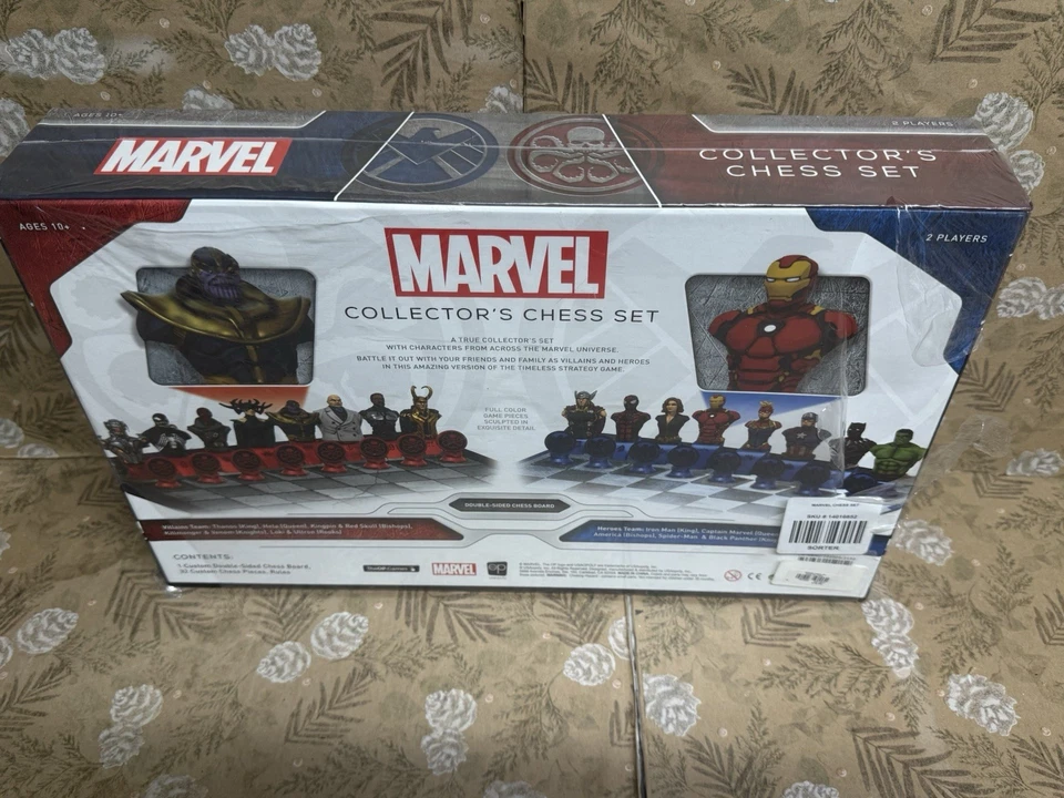 Marvel Collector's Chess Set Officially Licensed Custom Sculpted Chess USAopoly - Image 4 of 4