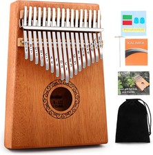 Kalimba Thumb Piano, YUNDIE Portable 17 Keys Mbira Finger Piano with Tune Hammer