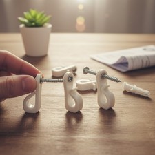 Down Wall Clips - 20PCS Wire Shelf Brackets Loop Clips - Closet Shelves Clips...