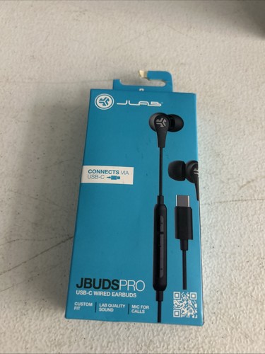 JLab JBuds Pro Wired USB-C Earbuds - Black