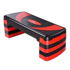 Image of MAXSTRENGTH Adjustable Aerobic Step Platform Gym Fitness Stepper Cardio Workout
