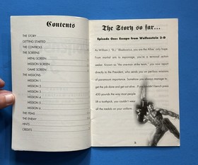 Wolfenstein 3d &mdash; ATARI Jaguar Original Instruction Manual Booklet ONLY