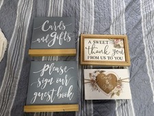 Acrylic Wedding Table Signs   Cards And Gifts - 11x11
