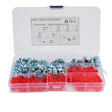 140Pcs/Set Bend Grease Nipple Straight Grease Fitting Accessories for5452