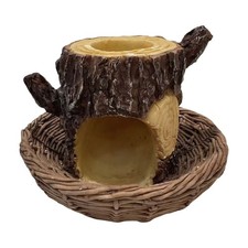 Wild Bird Feeder Resin Tree Hole Design Hanging Bird Feeder