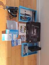Nintendo Wii Console Black w/ Wii Sports Wii Sports Resort Complete w/ Inserts