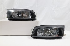 for 1996-98-2001 Mitsubishi Mirage Lancer EVO 4 Head Lights Headlight Lamp-Black