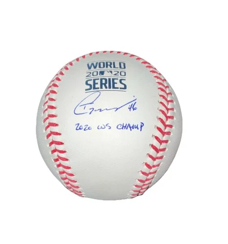 TONY GONSOLIN DODGERS SIGNED 2020 WORLD SERIES BASEBALL "2020 WS CHAMPS" INS PSA
