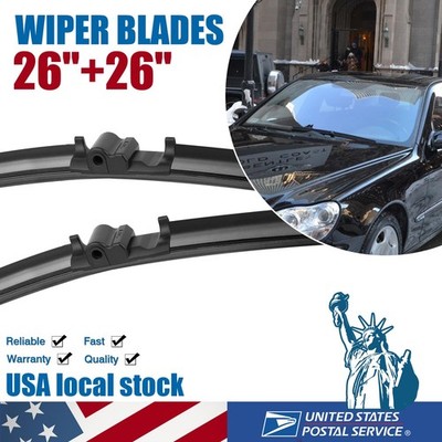 2Pcs Front 26'' & 26'' Windshield Wiper Blades for Mercedes-Benz S500 s600 2006-13