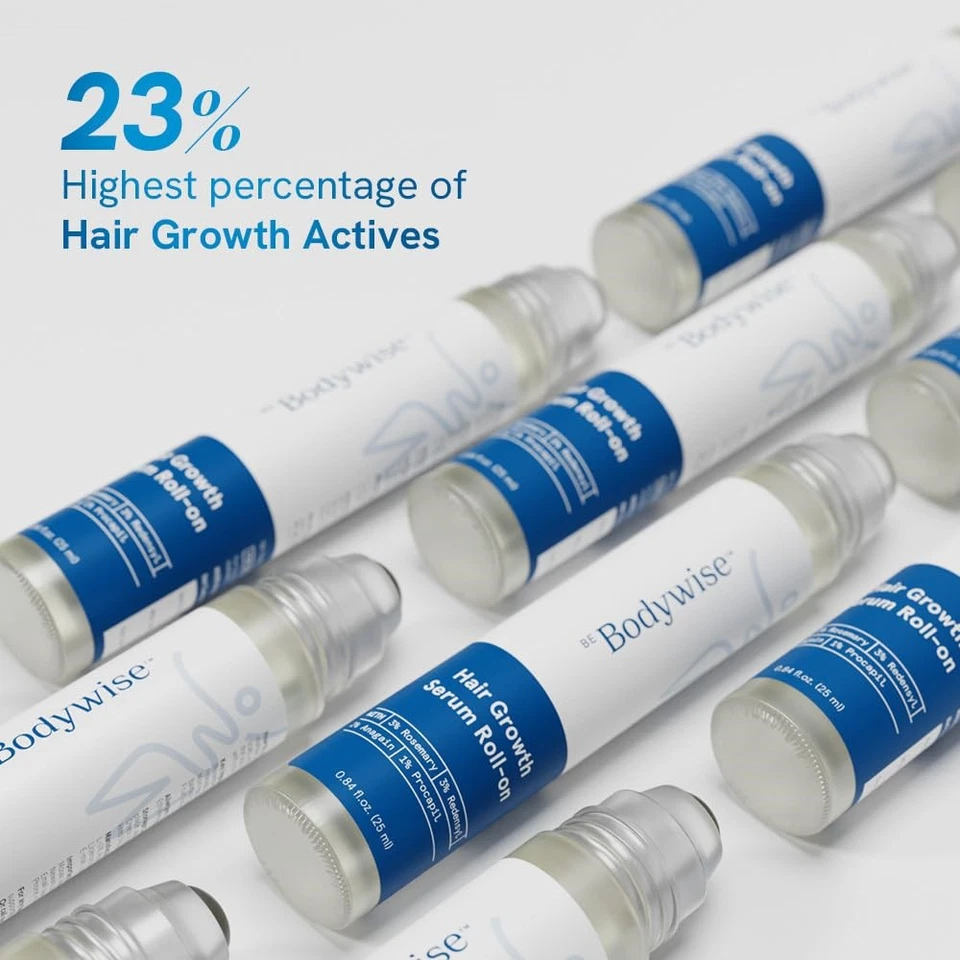 Be Bodywise Hair Growth Serum Roll On - 3% Rosemary, 3% Redensyl & 2% - 25ml - Image 3 of 4