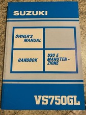 MANUALE USO MANUTENZIONE SUZUKI VS750GL VS 750 1990 ITALIANO Manuale Uso Manuten