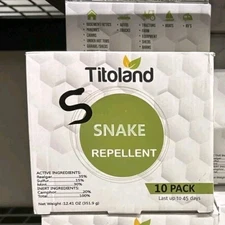 Titoland Snake Repellent 10 Pack Last Up To 45 Days New Sealed