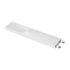 Aluminum Water Cooling Block 40x200x12mm Liquid Cooler Heat Sink Systems, Silver