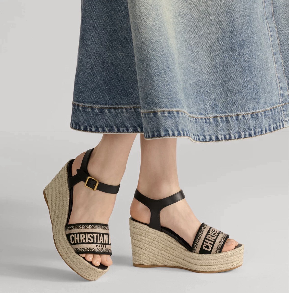 NWT Dway Wedge Sandal Christian Dior Wedge Sandals US 10 EU 40. thumbnail 3