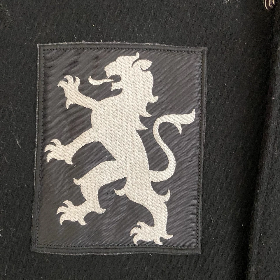 Nike LeBron James Negro Blanco Destroyer Varsity Letterman Chaqueta Cremallera Completa Grande Foto 3 de 4