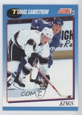 1991-92 Score Canadian Bilingual Tomas Sandstrom #490 0f4
