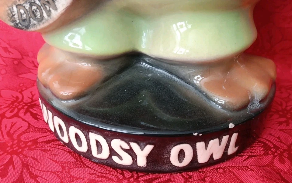 Vtg 1970s McCoy Woodsy Owl Cookie Jar Give A Hoot Don't Pollute US Forestry - Image 3 of 4