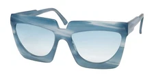 NEW ANDY WOLF ADELE SUNGLASSES WOMENS PLASTIC C AUSTRIA BLUE 59-17-140 FULL-RIM