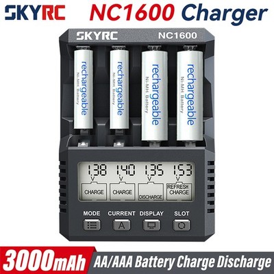 SKYRC NC1600 AA/AAA Batterie Ladegerät 15W 3000mAh NiMH/NiCD Akku Ladegerät