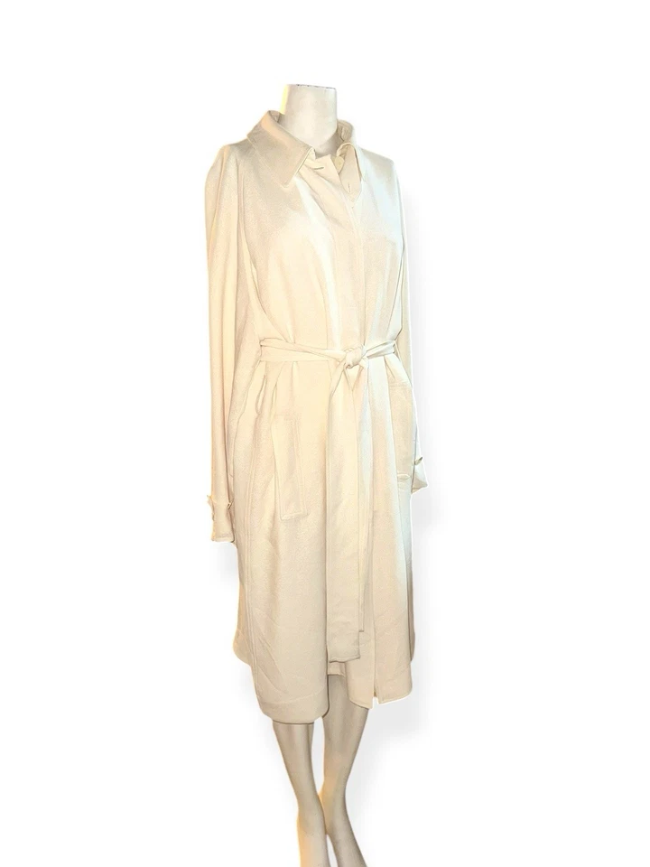 Gabardina THE ROW %100 Seda “Egon Coat” Un Pecho Marfil S/M* Nueva con Etiquetas $4900 Foto 3 de 4