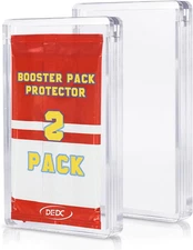 6 PCS Booster Pack Protector Display Magnetic Card Holder Case Bundle Thick Acry