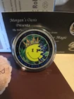 Potheads Smiley Face Stoner Adventure Merlins Blue Magic 1Oz Silver Round COA