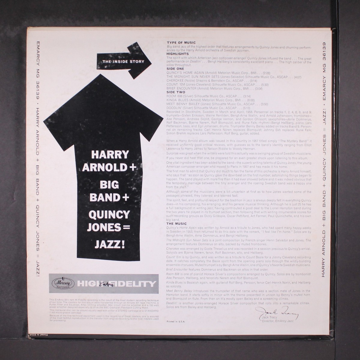 HARRY ARNOLD: harry arnold + big band + quincy jones = jazz