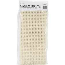 Cane Webbing .5" Fine Open Mesh 18"X18" Natural