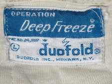 VINTAGE DUOFOLD OPERATION DEEP FREEZE LARGE BASE LAYER THERMAL JACKET QUILTED
